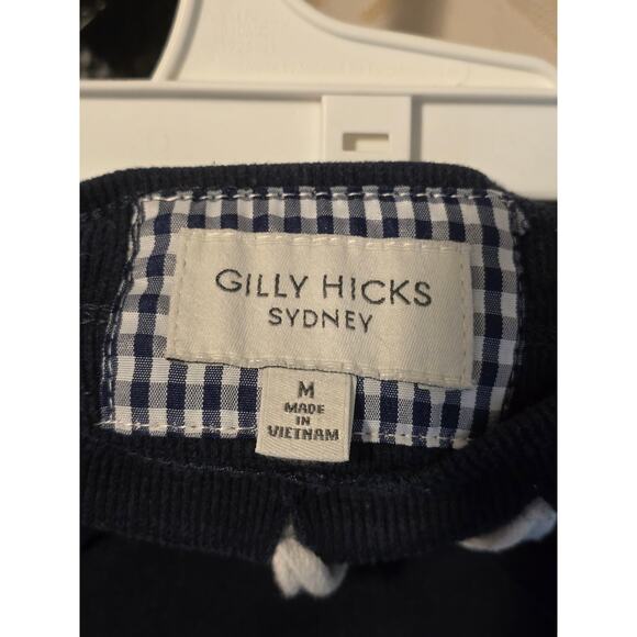 Gilly Hicks Sydney Womens Medium Pants Joggers Navy Blue Sweatpants Drawstring - Picture 8 of 13